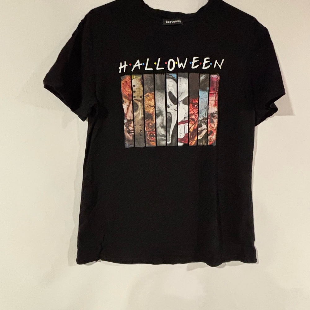 Movie Style Halloween Horror Characters Mashup T-Shirt